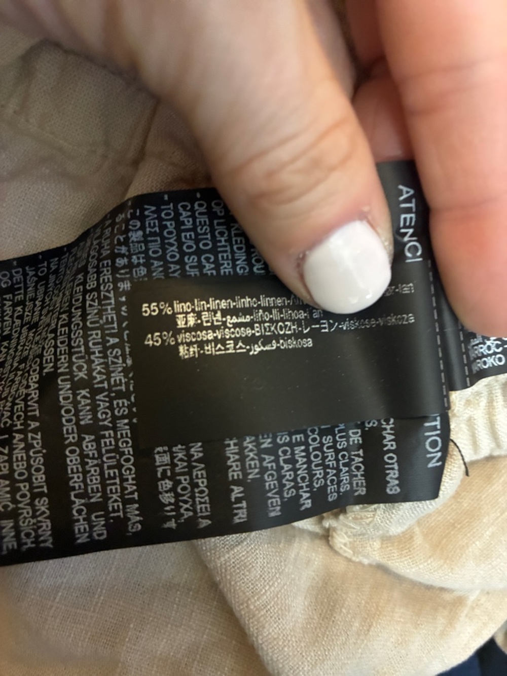 Zara NWT linen blend shirt 7940/734 - Picture 6 of 6